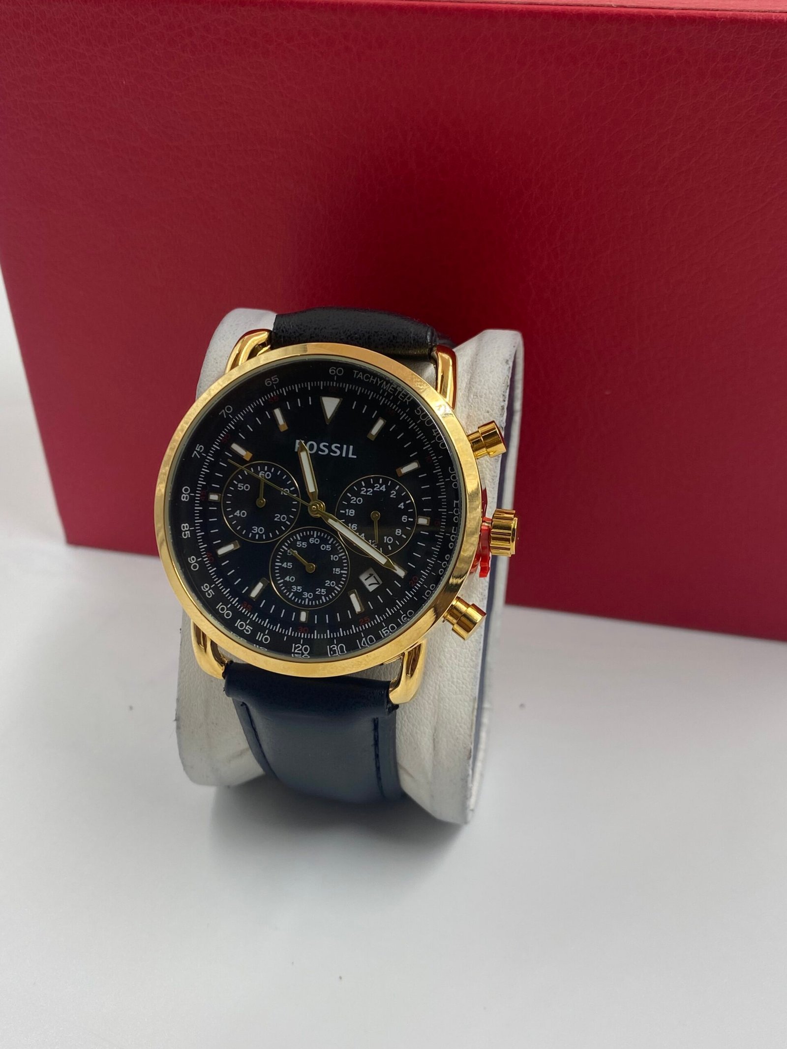 Silver Fossil watch(comes in Can & Bag) - Image 5