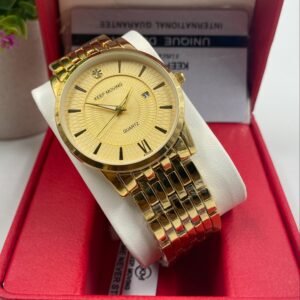 Gold & Silver Strapped Watch (Keep moving)